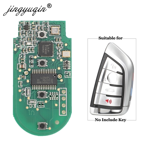 jingyuqin 4 Button Electronic Board for BMW F Series CAS4+/FEM 2011-2017 Modified Smart Remote Key Fob 315MHz/434MHz/868MHz ► Photo 1/3