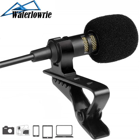 Mini USB Microphone Lapel Lavalier PC / Phone / Camera Mic Portable External Buttonhole Microphones for iPhone Laptop Computer ► Photo 1/6