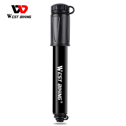 WEST BIKING Portable MTB Bike Pump 100Psi Mini Cycling Tire Inflator Hand Air Pump Bike Accessories Mountain Road Bicycle Pump ► Photo 1/6