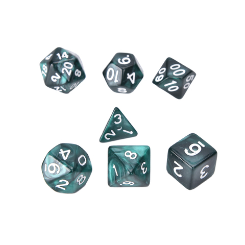 7Pcs D10 Multi-Sided Gem Dice Die for RPG Dungeons & Dragons DND D&D Games Set Wholesale ► Photo 1/6