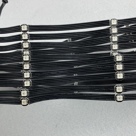 10cm wire spaicng black wire DC5V WS2813 addressable rgb pixel string light;100pcs/string;non-waterproof;black pcb ► Photo 1/5