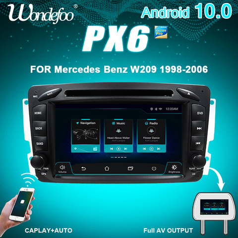 DSP IPS 4G 64G Android 9.0 Car DVD PLAYER For Mercedes Benz W209 W203 M ML W163 Viano W639 Vito Vaneo GPS radio stereo PC ► Photo 1/6