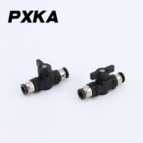 Free shipping Pneumatic connector PU air pipe quick BUC8 quick intervention valve 10mm manual valve pipe hose switch valve ► Photo 1/6