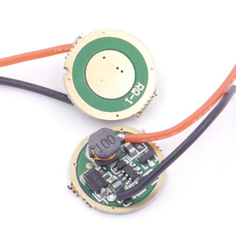 17mm 900mA led circuit driver board 1-mode single mode 3V-12V input for T6 U2 U3 cree Q5 3w 5w led flashlight ► Photo 1/5