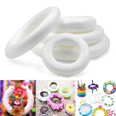 XMAS Polystyrene Styrofoam Foam Ring Half Ring For Craft DIY Accessory Handmade Party Decorations Different Sizes to Choose ► Photo 1/6