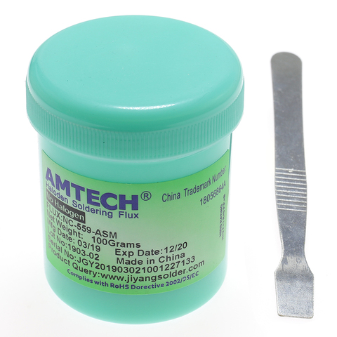 AMTECH NC-559-ASM 100g Lead-Free Solder Flux Paste For SMT BGA Reballing Soldering iron Welding Repair Past ► Photo 1/2