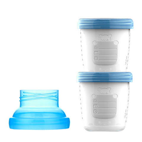 3Pcs/Set Breast Milk Storage Cup Bottle Converter For Breast Pump Connector Baby Feeding Snack Tank Portable Bottle Kit T2244 ► Photo 1/6