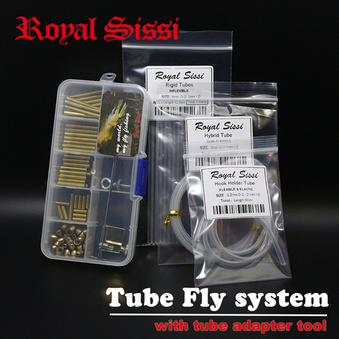 Tube fly tying system combo with fly tube adapter tool & brass tubes conehead &linner tubes salmon steelhead fly tying materials ► Photo 1/6