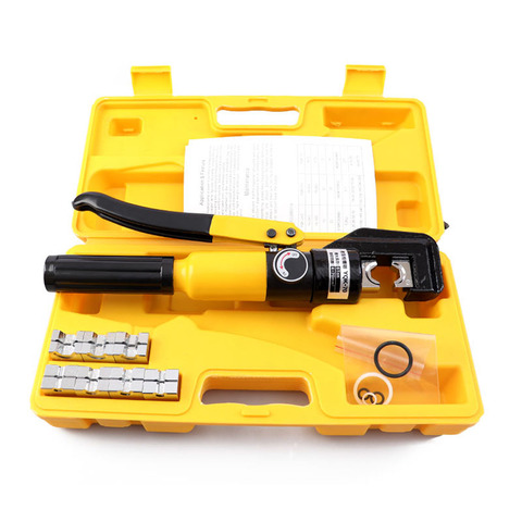 Hydraulic Cable Lug Crimper Tool YQK-70 12 AWG to 00 (2/0) Electrical Terminal Wire Crimping Plier Kit,Marked with AWG ► Photo 1/6