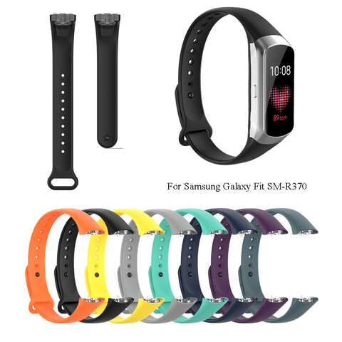 1Pcs Soft Silicone Watch Band Bracelet Strap For Samsung Galaxy Fit SM-R370 Smart Watch Accessories Replacement Watchband Straps ► Photo 1/6