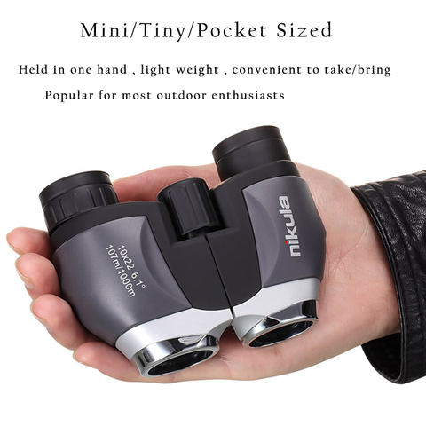 NIKULA 10x22 Pocket Mini Monocular Binoculars HD Powerful BAK4 Prism Waterproof Telescope 1000m Long Range Hunting Optical Scope ► Photo 1/6