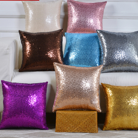 Cushion Cover 40*40 Mermaid Glitter Pillow with Sequin Pillowcase Decorative Pillows cover cojines decorativos para sofa ► Photo 1/1