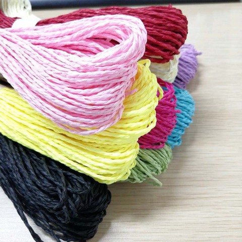 DIY Hand-knitting 2MM Dia Colorful Paper Rope Package  Birthday Party Handmade Crafts Eco-Friendly Kindergarten Art Material 30M ► Photo 1/6