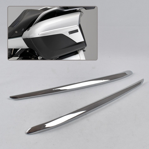 Side box trim strip, side panel storage box plating trim strip, suitable for BMW K1600GTL 2011-2022 ► Photo 1/3