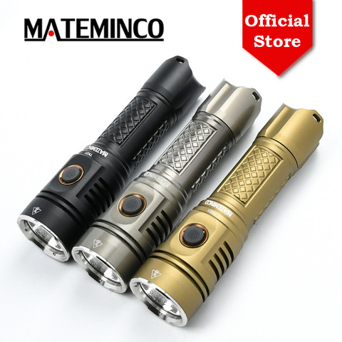 Mateminco TK01 Cree Xhp50.2 Tactical 2215lm 21700 Battery Military Led Flashlight Torch Light with Strike Bezel ► Photo 1/6