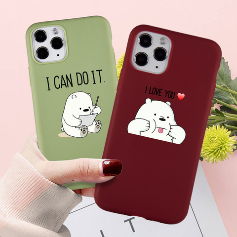 Cool Phone Case For iPhone 11 12 Pro SE 20 X Xs Max Xr 7 8 Plus Funny Cartoon Case Soft Silicone Fitted Accessorie Covers Funny Phone Case