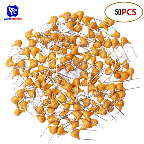 diymore 50PCS/Lot 0.1uF 104 100nF Multilayer Monolithic Ceramic Capacitor 5.08mm 0.1uf 104 ► Photo 1/4