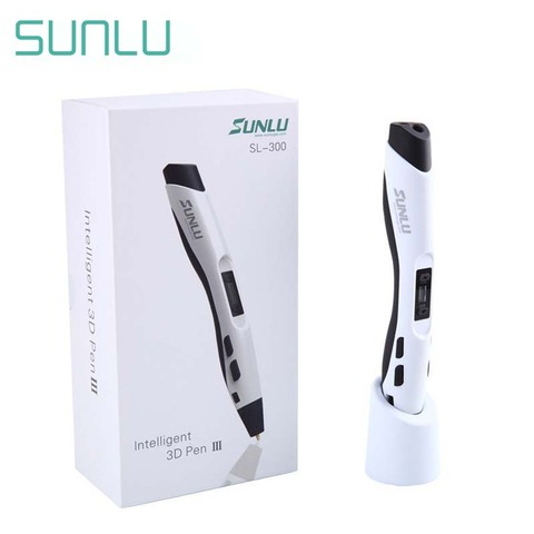 SUNLU 3D Printer Pen SL-300 new DIY gift free ship with UK EU US Plug 8 Digital Speed Control for Drawing and DIY ► Photo 1/6