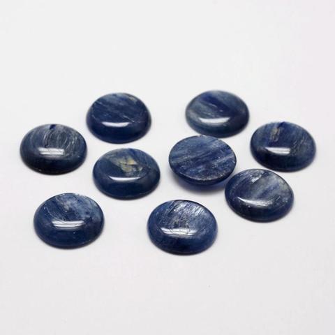 10pcs Dome Natural Kyanite Cabochons 4mm 6mm 8mm 10mm 12mm 14mm 16mm 18mm ► Photo 1/2