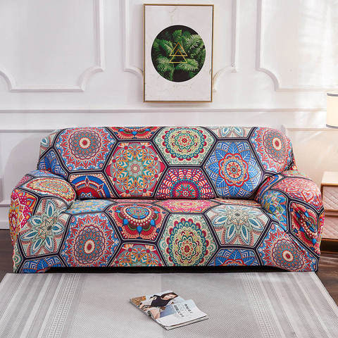 Bohemia Spandex Sofa Cover Mandala Pattern Sofa Covers Sofa Towel Living Room Furniture Protective Armchair Couches Sofa ► Photo 1/6