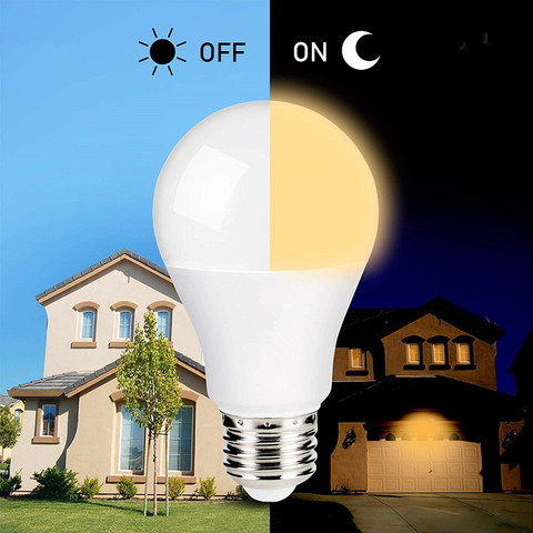 E27 B22 Dusk To Dawn Built-in Light Sensor LED Bulb 110V 220V Security Light Automatic On/Off Indoor/Outdoor Lighting Lamp ► Photo 1/6