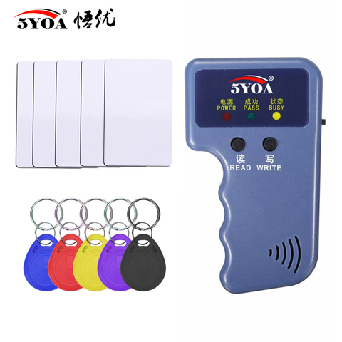 125KHz EM4100 RFID Copier Writer Duplicator Programmer Reader + T5577 EM4305 Rewritable ID Keyfobs Tags Card 5200 Handheld ► Photo 1/6