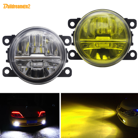 LED Fog Light Assembly For Citroen C3 C4 C5 C6 DS3 DS4 DS5 C-Crosser Berlingo Jumpy Xsara Car Front Bumper Fog Lamp DRL 12V ► Photo 1/6