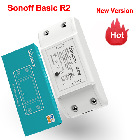 Sonoff Basic R2 Smart Switch Wifi Wireless Smart Home Remote Control Timer DIY Switch Via Ewelink APP Work with Alexa Google ► Photo 1/6