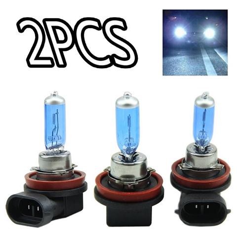 2Pcs H11 100W Car Xenon Halogen Headlight Headlamp Super Bright White Lamp Bulb ► Photo 1/6