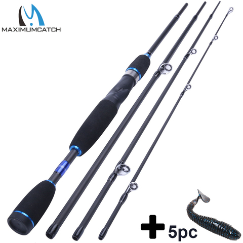 Maximumcatch Fishing Baitcasting Rod 2.1/2.4M 4Pieces Travel Carbon Fiber Fishing Rod Fast Action Casting Rod ► Photo 1/6