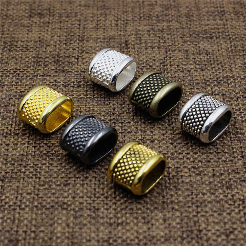 20pcs Zinc alloy Slider Flat Tube Bracelet Necklace Cord Beads Watch Chain Beads DIY Making Accessory Hole:7x12mm K06207 ► Photo 1/4