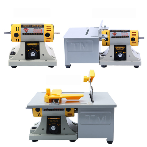 TM-2 Jade Cutting Machine Bench Grinding Machine Gem Jewelry Rock Polishing Carving Machine Bench Lathe 350W 0-10000RPM ► Photo 1/6