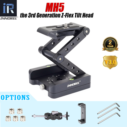 Z-Flex Tilt tripod head 360°Rotation Adjustable folding Z pan monopod foldable rig Magic Arm Mobile clip for Canon Nikon Sony ► Photo 1/6