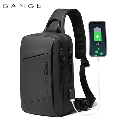 BANGE Fashion Men Travel Waterproof Leisure Male Chest Sports Packs Messenger Shoulder Sling Running Bag men's Boys Handbag ► Photo 1/6