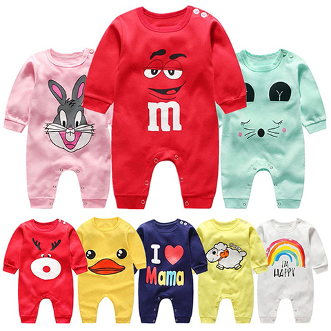 Christmas Costume Autumn Cotton Boy Clothes Romper Newborn Baby Girl Clothing Infant Jumpsuit Cartoon Home Wear Pajamas 0-24m ► Photo 1/6