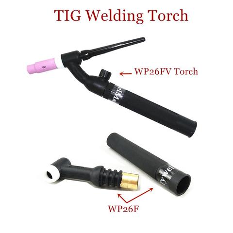 WP26-FV TIG Torch GTAW Gas Tungsten Arc Welding Torch WP26 Argon Air Cooled WP-26 Flexible Neck Gas Valve TIG Welding Torch ► Photo 1/6