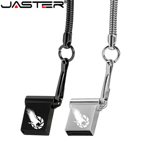 JASTER best Super Mini Metalen Usb flash Drive 4GB 8GB 16GB PenDrive 32GB 64GB usb 2.0 Flash Stick Pen drive free logo ► Photo 1/6