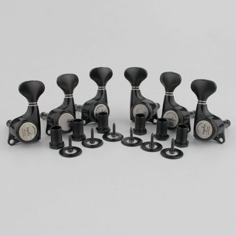 GUYKER Guitar Machine Heads Locking String Tuning Key Pegs Tuners for LP, SG, TL Style Electric Guitars Black ► Photo 1/6
