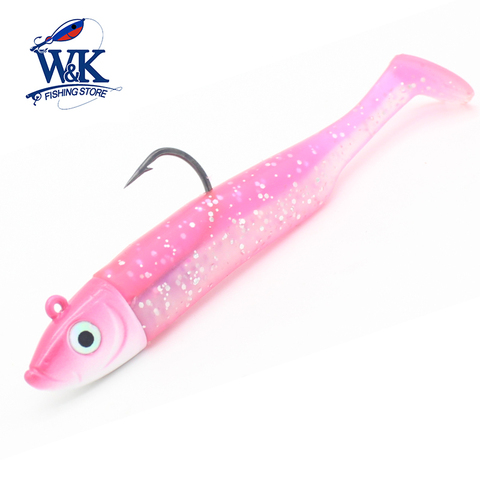 12g Jig Head with 7.5cm Mini Shad Right Size for Seaside Fishing Lures 17g Set Soft Lure PVC Bait Minnow Action Fishing Tackle ► Photo 1/6