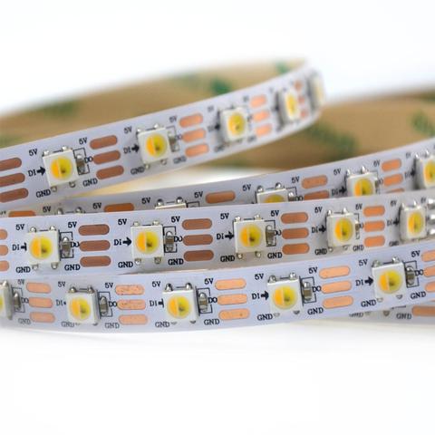 5M SK6812 WWA(Warm white/Cool white/Amber) 30 60 74 96 LEDs/Pixels/m 3 in 1 5050 SMD led strip Newest programmable Addressable ► Photo 1/6