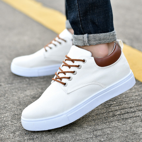 Canvas sneakers male boys casual comfortable shoes student tenis large size 45 46 47 platform sneakers man autumn shoes ► Photo 1/1