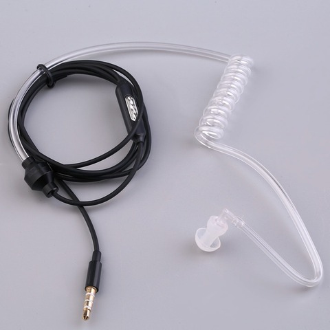 Professional Single Headphone Stereo Secret Service Air Tube 3.5mm Anti Radiation Mobile Phone Earphone With Air Pipe KY-011 ► Photo 1/6