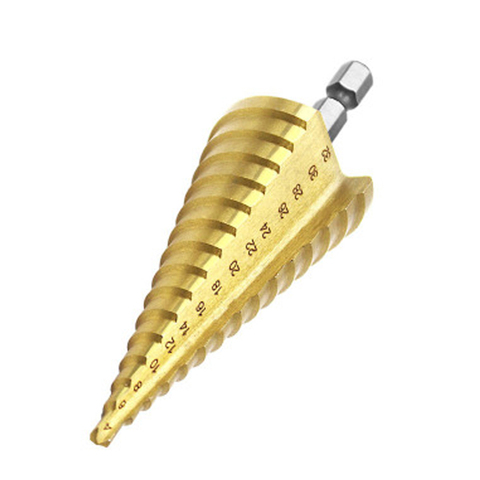 4-32mm Hex Titanium HSS Step Cone Drill Bits For Metal Cutters for Metal Drill Power Cones Wood Tools ferramentas DZ134 ► Photo 1/5