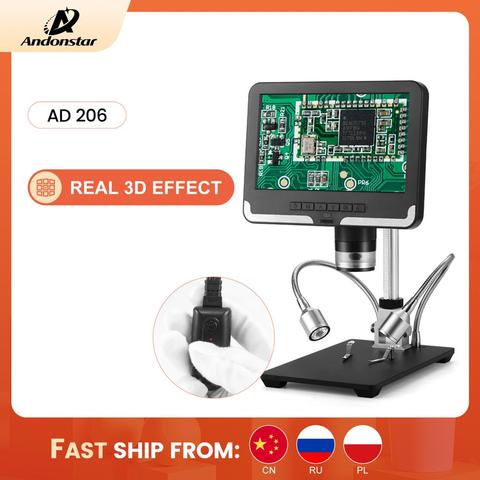 Andonstar AD206 Digital Microscope 1080P Electronic DIY Soldering Tool for SMT/SMD/PCB Phone Repair ► Photo 1/6