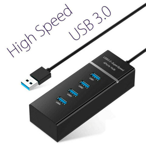 High Speed HUB 4 Port USB 3.0 Multi Splitter Expansion for Desktop PC Laptop Adapter 4Ports HUBs for U disk Keyboard Charger ► Photo 1/6