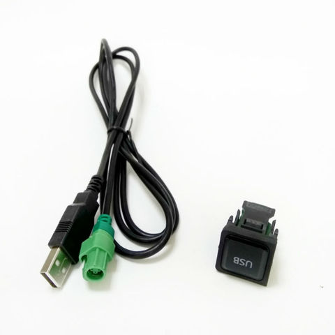 Biurlink USB Switch Button USB Cable Adapter For Volkswagen CD Player Radio ► Photo 1/6
