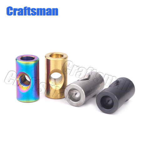 Titanium Alloy Cylindrical Nut M5 Rainbow Black Titanium Bolts Gr5 Nuts for Bike Bicycle Seat Repair Fixed Nut ► Photo 1/4