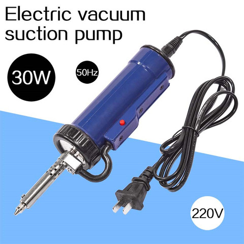 Solder Sucker 30W 220V 50Hz Electric Vacuum Desoldering Pump Iron Gun Soldering Repair Tool With Nozzle And Drill Rod ► Photo 1/6