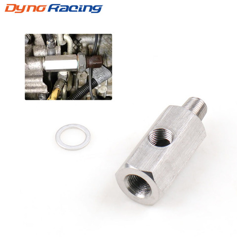 1/8'' BSPT Oil Pressure Sensor Tee to NPT Adapter Turbo Supply Feed Line Gauge BX101748 ► Photo 1/6