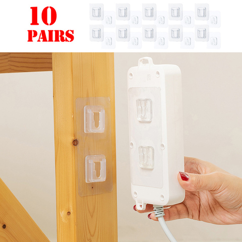 Double-Sided Adhesive Wall Hooks Hanger Strong Transparent Hooks Suction Cup Sucker Wall Storage Holder For Kitchen Bathroo ► Photo 1/6